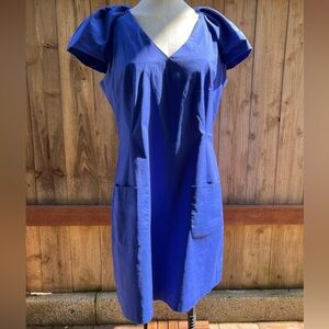 Rich blue dress. With pockets! AUS size 12 = US size 10.